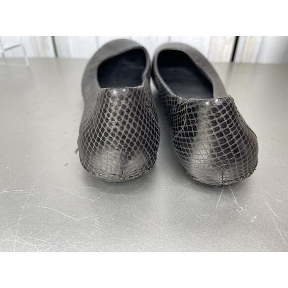 Born Concepts BOC Flats Womens Size 6 Metallic Leather Ballet Slip On Snakeskin - Picture 5 of 6